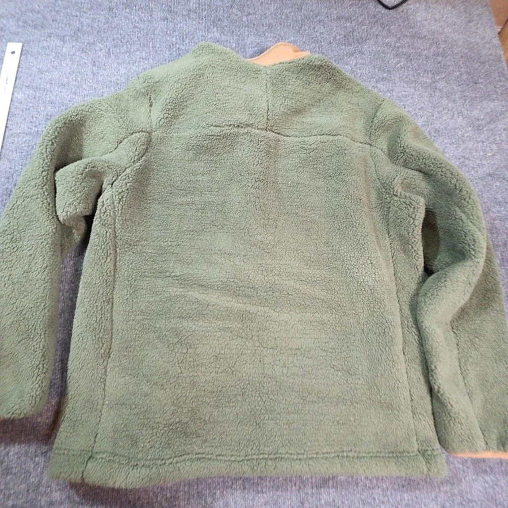 The North Face Jacket Mens XL Green Fleece 1/4 Zip Anorak Pullover Outdoor
